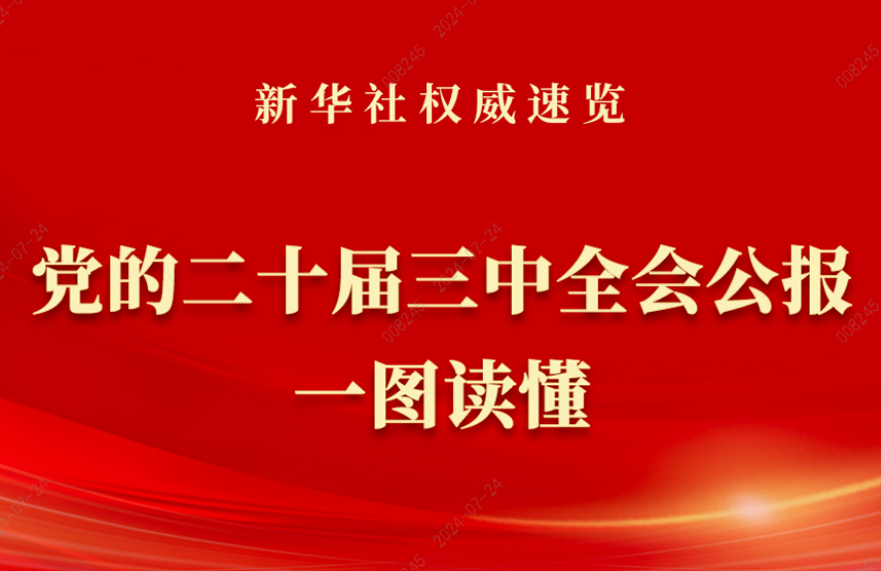 黨的二十屆三中全會公報一圖讀懂